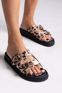 Σανδάλια ponyskin με print Estil
