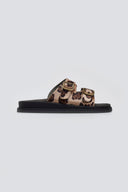 Σανδάλια ponyskin με print Estil