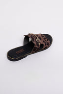 Σανδάλια ponyskin με print Estil