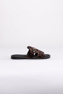 Σανδάλια ponyskin με print Estil