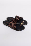 Σανδάλια ponyskin με print Estil