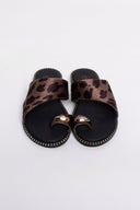 Σανδάλια ponyskin με print Estil