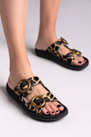 Σανδάλια ponyskin με print JOYA FANTASY SANDALS