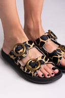 Σανδάλια ponyskin με print JOYA FANTASY SANDALS