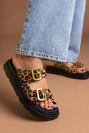 Σανδάλια  ponyskin με print  Ragazza 01020