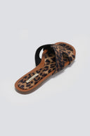 Σανδάλια σατέν με print CORINA - Leopard - thefashionproject.gr - CORINA