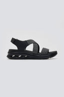 Σανδάλια sporty crossover με velcro - Μαύρο - thefashionproject.gr - La Coquette