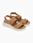 Σανδάλια sporty με διάτρητο σχέδιο Xti 142707 - Κάμελ - thefashionproject.gr - Xti Footwear