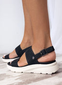 Σανδάλια sporty με διάτρητο σχέδιο Xti 142707 - Μαύρο - thefashionproject.gr - Xti Footwear