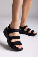 Σανδάλια sporty με δύο φάσες και velcro 