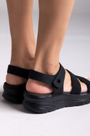 Σανδάλια sporty με δύο φάσες και velcro 