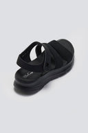 Σανδάλια sporty με δύο φάσες και velcro - Μαύρο - thefashionproject.gr - La Coquette