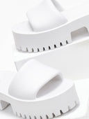 Σανδάλια sporty platforms με φαρδιά φάσα - Λευκό - thefashionproject.gr - The Fashion Project