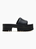 Σανδάλια sporty platforms με φαρδιά φάσα - Μαύρο - thefashionproject.gr - The Fashion Project