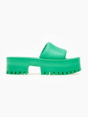 Σανδάλια sporty platforms με φαρδιά φάσα - Πράσινο - thefashionproject.gr - The Fashion Project