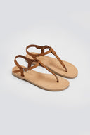 Σανδάλια suede με κάθετο λουράκι Tfp
