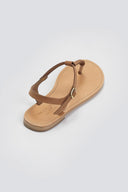 Σανδάλια suede με κάθετο λουράκι Tfp - Καφέ - thefashionproject.gr - TFP
