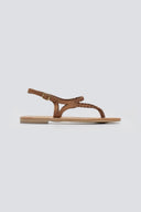 Σανδάλια suede με κοτσιδάκια Tfp - Καφέ - thefashionproject.gr - TFP - 24225036003