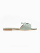 Σανδάλια suede με μεταλλικά charms ERYNN