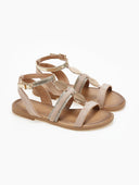 Σανδάλια suede με μεταλλικά στοιχεία και glitter ERYNN
