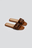 Σανδάλια suede με print ERYNN