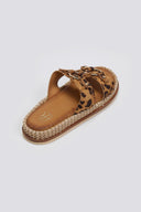 Σανδάλια suede με print και κρίκους ERYNN - Leopard - thefashionproject.gr - ERYNN