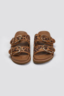 Σανδάλια suede με print και τοκά ERYNN - Leopard - thefashionproject.gr - ERYNN - 23615032002