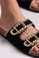 Σανδάλια suede με τοκάδες ERYNN