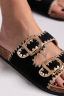 Σανδάλια suede με τοκάδες ERYNN - Μαύρο - thefashionproject.gr - ERYNN