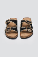 Σανδάλια suede με τοκάδες ERYNN - Μαύρο - thefashionproject.gr - ERYNN