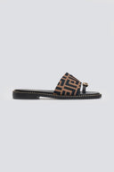 Σανδάλια υφασμάτινα με print Tfp - Καφέ - thefashionproject.gr - TFP - 24045036003