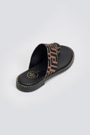 Σανδάλια υφασμάτινα με print Tfp - Καφέ - thefashionproject.gr - TFP - 24047036003