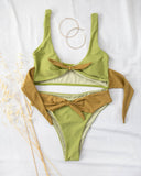 Σετ bandeau bikini με διχρωμία