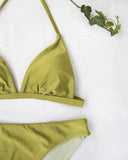 Σετ basic bikini με τρίγωνο top