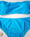 Σετ basic corset μπικίνι - Τυρκουάζ - thefashionproject.gr - The Fashion Project