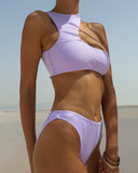 Σετ bikini με cut out σχέδιο στο μπούστο - Λιλά - thefashionproject.gr - The Fashion Project