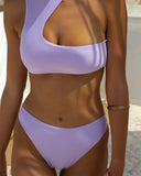 Σετ bikini με cut out σχέδιο στο μπούστο - Λιλά - thefashionproject.gr - The Fashion Project