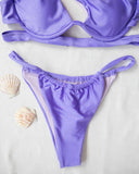 Σετ bikini με cut outs και μπανέλα