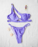 Σετ bikini με cut outs και μπανέλα