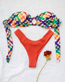 Σετ bikini με σούρες και κρίκο