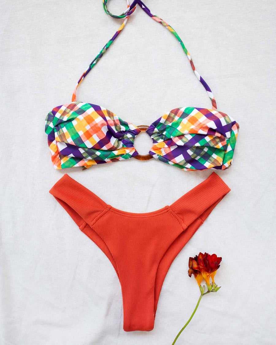 Σετ bikini με σούρες και κρίκο