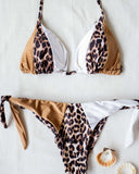 Σετ brazilian bikini με animal print - Λευκό - thefashionproject.gr - The Fashion Project