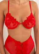 Σετ εσώρουχα corset με κορδόνια