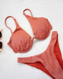 Σετ lurex bikini με μπανέλα