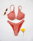 Σετ lurex bikini με μπανέλα