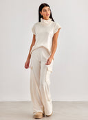 Σετ παντελόνι cargo με αμάνικο ζιβάγκο - Ζαχαρί - thefashionproject.gr - The Fashion Project