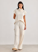 Σετ παντελόνι cargo με αμάνικο ζιβάγκο - Ζαχαρί - thefashionproject.gr - The Fashion Project