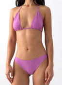Σετ three pieces μπικίνι με παντελόνι - Μωβ ανοιχτό - thefashionproject.gr - Modern ocean