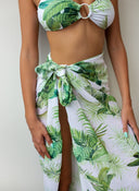Σετ three pieces μπικίνι με σχέδιο φύλλα - Πράσινο - thefashionproject.gr - The Fashion Project