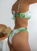 Σετ three pieces μπικίνι με σχέδιο φύλλα - Πράσινο - thefashionproject.gr - The Fashion Project